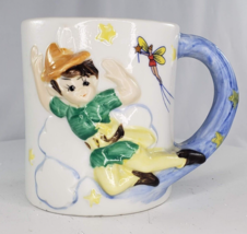 Vintage Disney Peter Pan Mug 3D JSNY Taiwan - £8.21 GBP