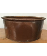 Vtg Antique Primitive Stoneware Clay Pottery Small Pickle Crock Bowl 12&quot;... - £159.36 GBP