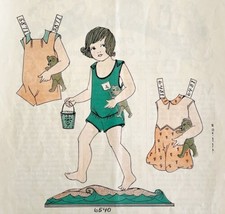 1929 Chiquet Doll Dress 6540 Patterns Advertisement Craft Sewing Ephemera  - £23.48 GBP