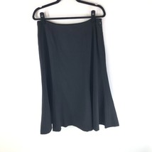 Lauren Ralph Lauren Skirt A Line Wool Blend Stretch Lined Black 10P - $28.88