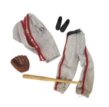 Vintage 1960&#39;s Mattel Barbie Ken Play Ball # 792 Baseball Outfit Bat Glove Shoes - £44.79 GBP