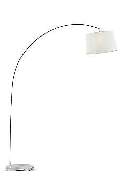 Primary image for Ore Furniture K-9747-2 84.5 in. Oma Brushed Nickel Arch-Floor Lamp