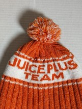Juice Plus Team Orange / White Knit Pom Pom Winter Hat Beanie Cap OSFA Adult - £12.84 GBP
