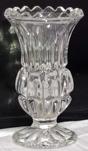 Glass Vase Small 4&quot; Crystal Bud Vase Pedestal Base Candle Holder Table Decor - £12.78 GBP