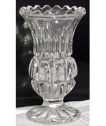 Glass Vase Small 4&quot; Crystal Bud Vase Pedestal Base Candle Holder Table D... - £12.78 GBP