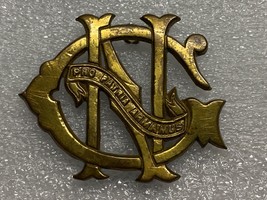 1835-1880, MILITIA MONOGRAM CARTRIDGE BOX PLATE, 7th REGIMENT, NEW YORK, NG - $1,030.40 MXN