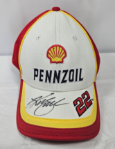 Pennzoil #22 Nascar Penske Racing Hat Cap AUTOGRAPHED by Kurt Busch Authentic - £19.87 GBP