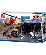 SWAT Police Mobile Command Center, Helicopter, Motorcycle, K9 Dog,Buildi... - €31,71 EUR
