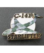 AIR FORCE STARLIFTER C-141 TRANSPORT AIRCRAFT LAPEL PIN BADGE 1.5 INCHES - £4.49 GBP