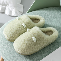 Cotton Slippers Winter Warm House Slippers Indoor Shoes Non Slip Soft Thick Sole - £19.51 GBP