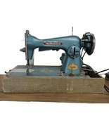 Vintage Remington Deluxe Precision Family Sewing Machine Japan Turquoise... - $128.69