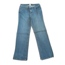 Venezia Yellow Square Women&#39;s Denim Blue Jeans ~ Sz 1  ~ Stretch ~ Boot Cut - £10.54 GBP