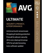 AVG ULTIMATE 2024 - FOR 1 DEVICE FOR 2 YEARS - INCLUDES SECURE VPN - DOWNLOAD - $12.99
