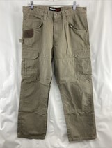 Wrangler Riggs Workwear Cargo Relaxed Fit Mens Size 34x30 Green Jeans - $23.74