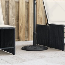  Parasol Base Black Polyethene and concrete Medium Parasol Base - $97.51