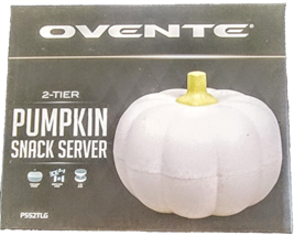 Ovente 2-tier Pumpkin Snack Server - Free Shipping - £11.61 GBP