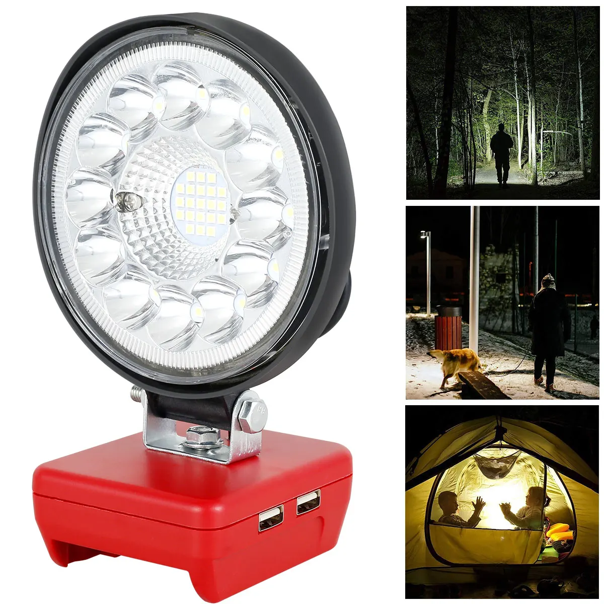 33 LED Work Light Wireless LED Floodlight Folding Portable Outdoor Rechargeable  - £66.45 GBP