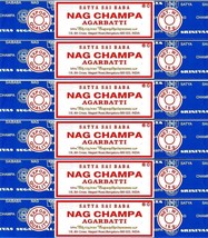 Satya NagChampa Incense Sticks AGARBATTI Hand Rolled Masala Fragrance 15gx6 Pack - £10.75 GBP