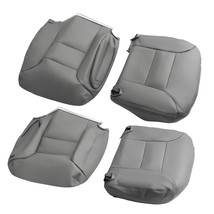 4pcs Front Leather Bottom Seat Cover For Chevy Silverado Sierra 1995 1996-1999 - £70.38 GBP