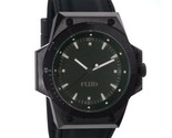 Flud F-22 Black Stainless Steel Wrist Watch + 3 silicone rubber Bands Ne... - $59.24