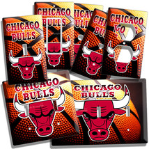 Chicago Bulls Basketball Team Light Switch Outlet Wall Plate Man Cave Game Decor - £9.10 GBP+