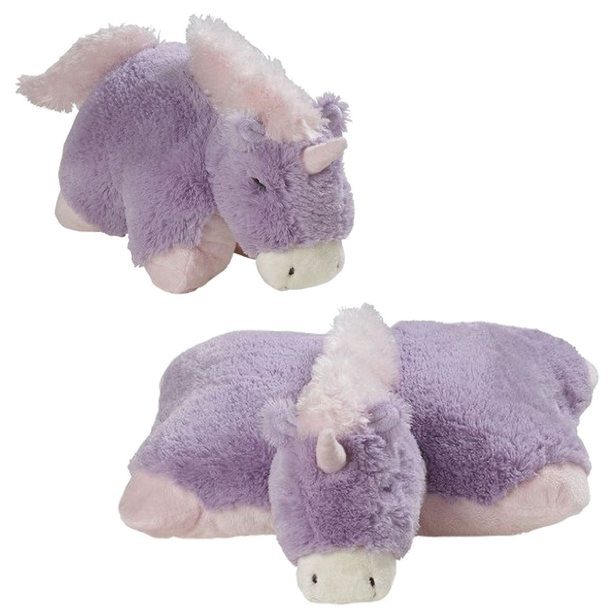 Lavender Unicorn Pillow Pets 18" Large Stuffed Animal - $17.52
