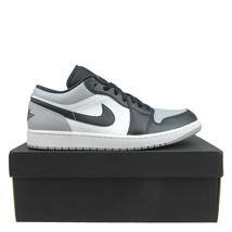 Air Jordan 1 Low Shadow Toe Sneakers Mens Size 13 NEW Grey Black 553558-052 - £133.24 GBP