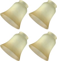 Glass Shade Replacement For Ceiling Fan, 4 Pack Vintage Farmhouse Glass Covers - £36.98 GBP