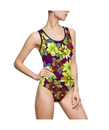 Plus Size Swimwear - Bathing Suits - Floral One-Piece Swimsuit - $39.00