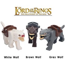 3pcs Warg The Wolves of Isengard The Hobbit Lord of the Rings Minifigures - £9.61 GBP