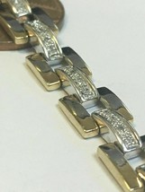 5 CT Rundschliff Moissanit Tennis Armband 7.25 &quot; Zoll 14K Gelb Vergoldet - £102.16 GBP