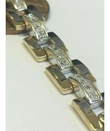 5 CT Rundschliff Moissanit Tennis Armband 7.25 &quot; Zoll 14K Gelb Vergoldet - $2,091.34 MXN