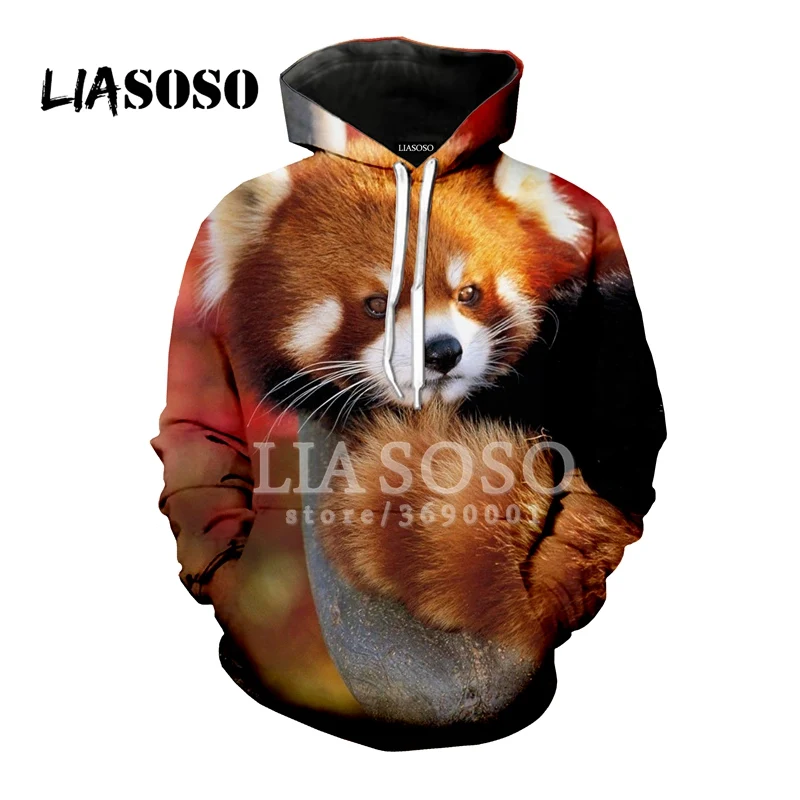 LIASOSO Cute Red  Cat  s 3D Print Women Men Hooded Hoodies s Pullover Harajuku C - £139.53 GBP