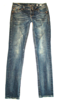 Miss Me Jeans Skinny Blue Denim Womens Low Rise JP5145S - Size 28x30 - $21.33