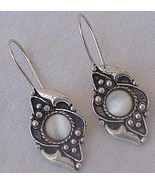 Oriental white moon earrings - $20.42 CAD