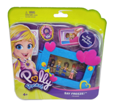 POLLY POCKET 2018 SAY FREEZE FRAME 4 FIGURES + DOG ADD YOUR PHOTO NEW IN... - $26.60