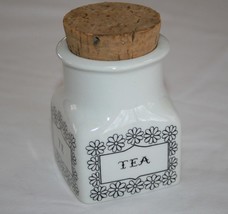 Arabia Finland 3&quot; Tea Canister Holder with Cork Stopper   #2233 - $10.00