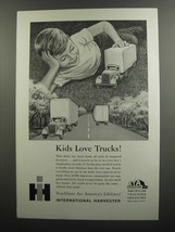 1961 International Harvester Trucks Ad - Kids love Trucks! - $18.49