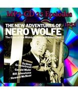 New Adventures of Nero Wolfe MP3-CD | 25 Episodes Recorded in 1951 USA F... - €7,24 EUR