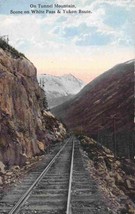 White Pass Yukon Railroad Route Track Tunnel Mountain 1910c postcard - £5.53 GBP