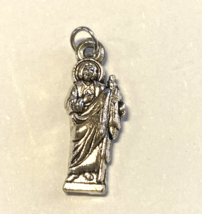 Saint Jude 7/8&quot; Devotional Charm, New - $0.98