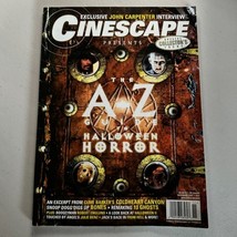 Cinescape 54 A-Z Guide Halloween Horror John Carpenter Clive Barker 2001... - $3.95