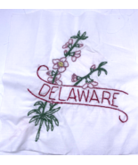 Delaware Floral Embroidered Quilted Square Frameable Art Needlepoint Vin... - €20,17 EUR