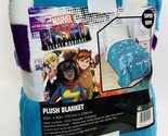 Marvel Throw Secret Warriors Rising Bed Blanket Blue Plush  46x60 inch - £16.32 GBP