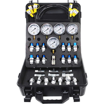 Hydraulic Pressure Test Kit, 10/100/250/400/600Bar, 5 Gauges 13 Test Cou... - $285.61