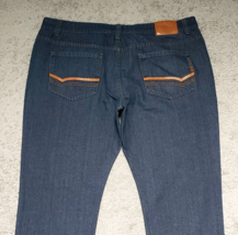Parish Nation Jeans Men&#39;s Size 44 (42 x30) Straight Leg Mid Rise Blue Denim - £15.80 GBP