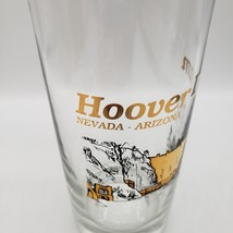 Vintage M&amp;F Ent Glass High Ball Souvenir Travel Tumblers Hoover Dam Nevada - $7.90