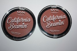 NYX California Beamin&#39; Face &amp; Body Bronzer CALIBB06 Beach Bum Lot Of 2 S... - £12.75 GBP