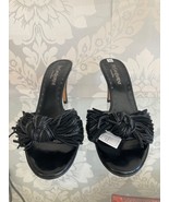 Saint Laurent Rive Gauche Black Slip-On Heels – Size 39 (US 9) - $553.41
