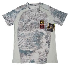 REALTREE Fishing Shirt Mens UPF 30 Short Sleeve Flex Fabric Size Small Artic - £12.39 GBP